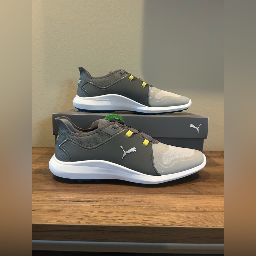 Puma Ignite Fasten8 Disc Men’s Golf Shoes-High Rise/Silver/Quick Shade-Size 12🔥 - Picture 4 of 6